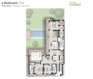 Sobha Hartland-Floor Plans-4BR-First Floor