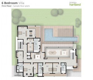 6BR first floor-Floor-plans-sobha hartland