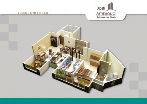 DostiAmbrosia_Floorplan_2BHK