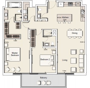 Belgravia_2 BR_Floor Plan