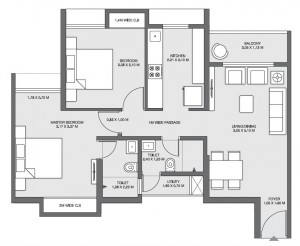 Emerald_FloorPlan_2BHK