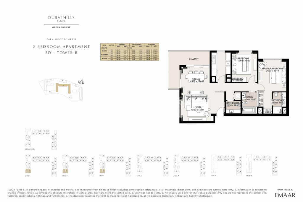 Dubai Hills Estate - Green Square Floor Plan