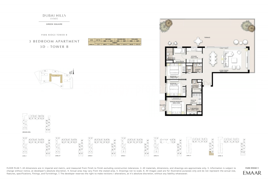 Dubai Hills Estate - Green Square Floor Plan