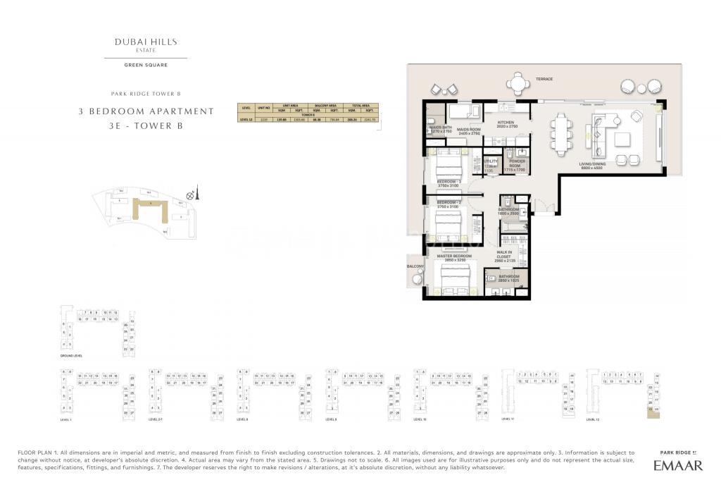 Dubai Hills Estate - Green Square Floor Plan