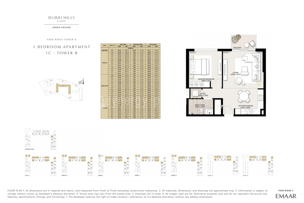 Dubai Hills Estate - Green Square Floor Plan