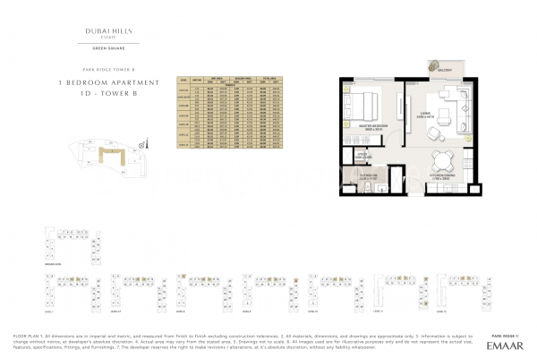 Dubai Hills Estate - Green Square Floor Plan