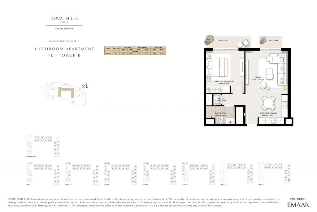 Dubai Hills Estate - Green Square Floor Plan