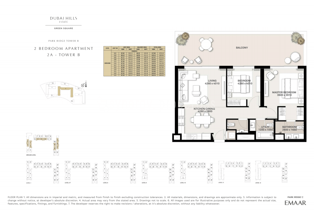 Dubai Hills Estate - Green Square Floor Plan