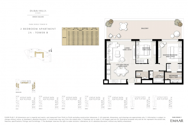 Dubai Hills Estate - Green Square Floor Plan