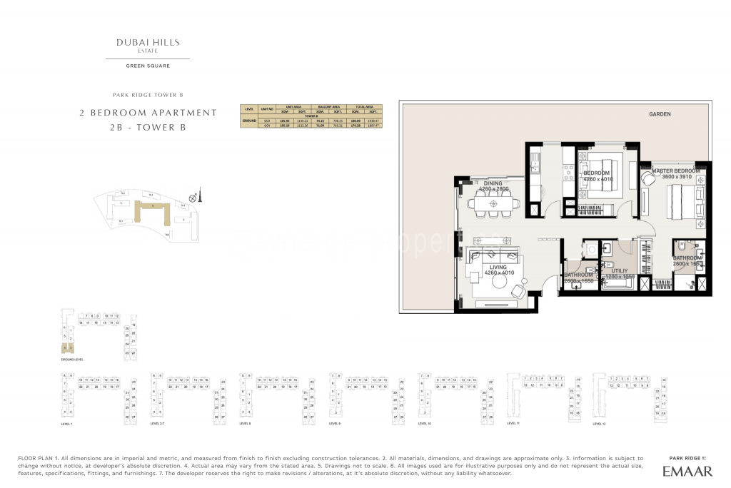 Dubai Hills Estate - Green Square Floor Plan