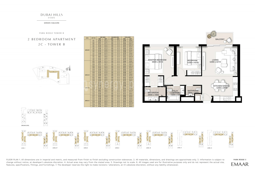 Dubai Hills Estate - Green Square Floor Plan