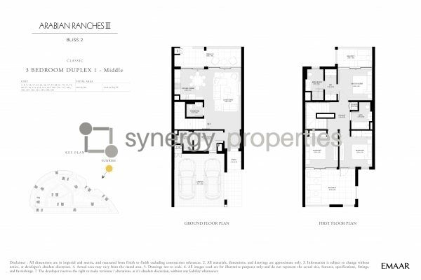 Emaar Bliss 2 Townhouses at Arabian Ranches 3 | Duplex and Triplex Townhouses inspired by Homes in Santorini Greece