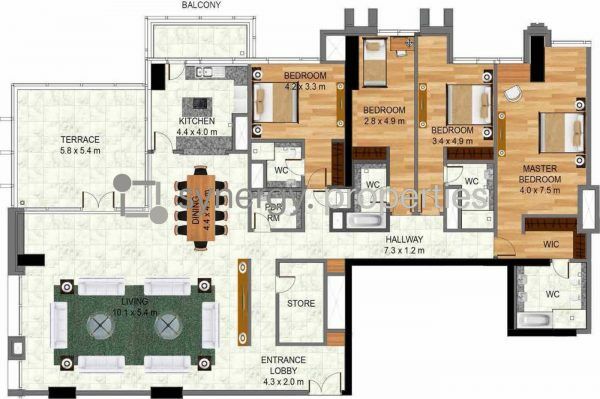 Meera Tower Apartments in Al Habtoor City Dubai