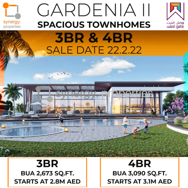 Gardenia Townhomes Wasl Gate at Jebel Ali Phase 2